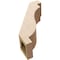 Ekena Millwork 5-inch W x 12-inch D x 16-inch H Copenhagen Rough Cedar Woodgrain TimberThane Knee Brace, Primed BRCUR05X12X16CHGRCPR - alternate 4